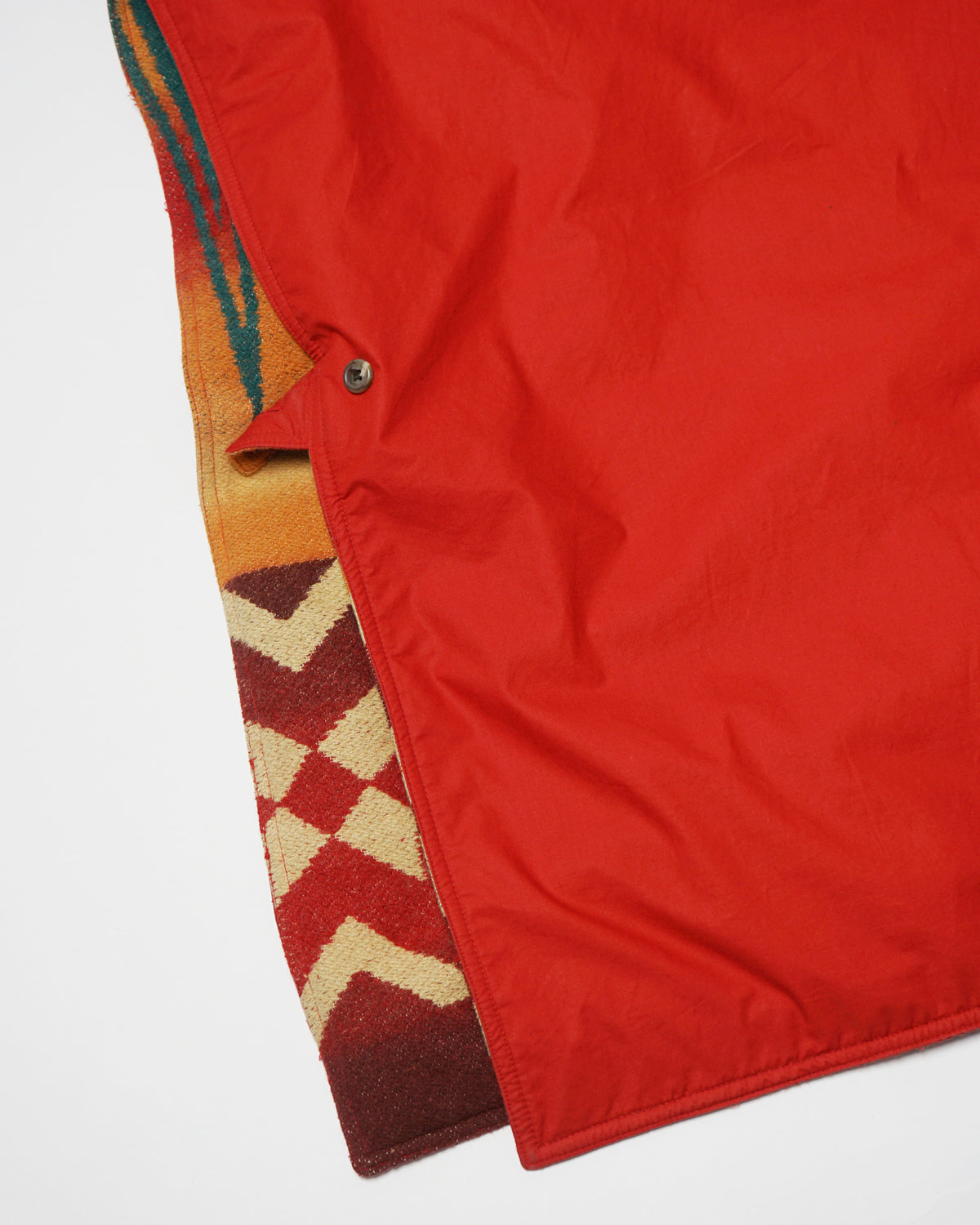 Native Patterned Reversible Poncho - 图片 8