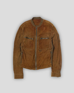 Prada Sports Suede Zip Up Sports Jacket