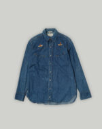 Polo Western Embroidered Denim Western Shirt