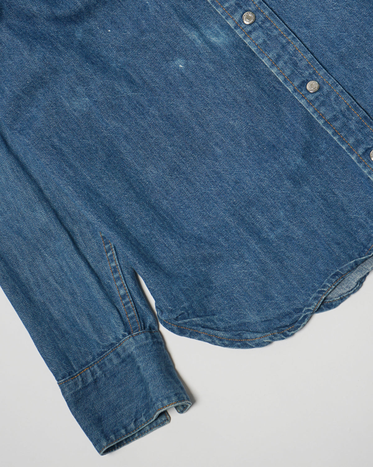 Polo Western Embroidered Denim Western Shirt - 图片 5