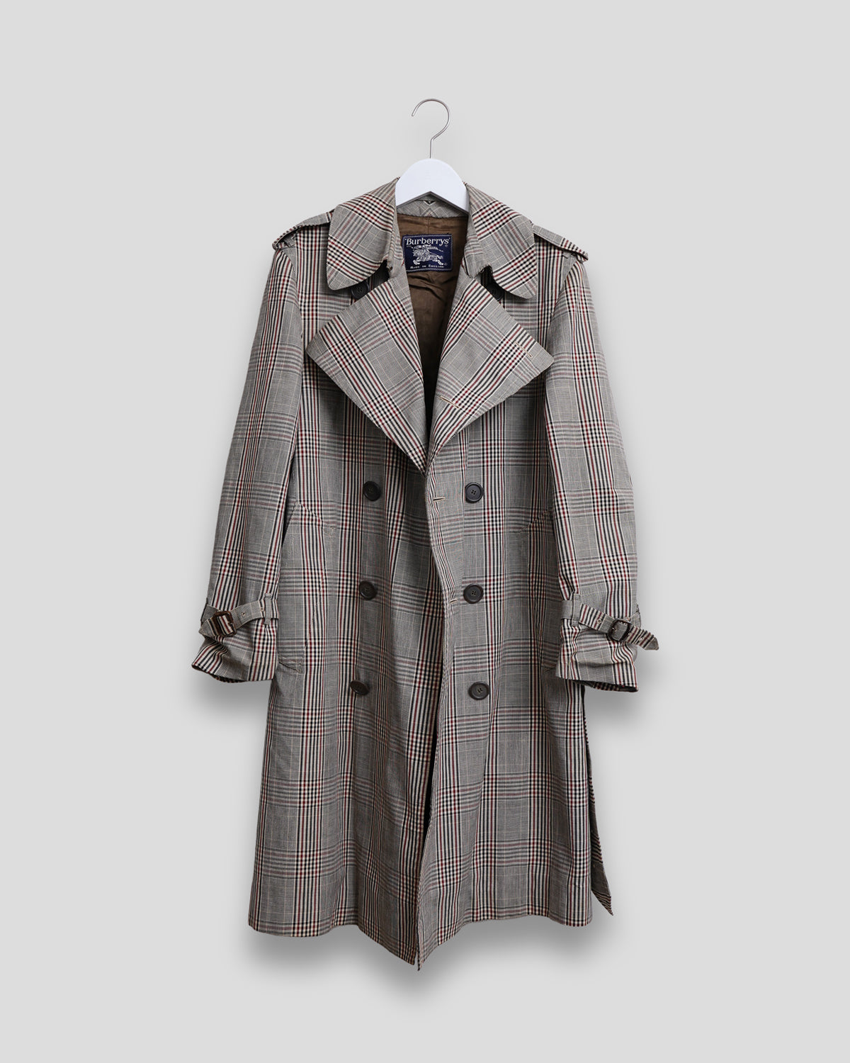 Plaid Trench Coat - 图片 3