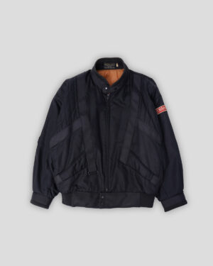 Skyline Black Nylon Racing Jacket