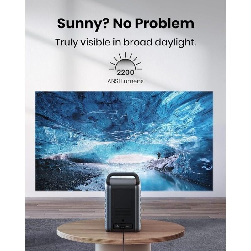 ULTIMEA 1000ANSI Office Projector with Android TV, Native1080P, 4K Decoding, Audio, WiFi Wireless 5.3, Portable Projector for Conference And Training, Office Projector for Phone, Projector for Movies On Wall with Battery, Portable Projector for Phone, Business Presentations, Home Theater, Modern Projector, Sleek Projector, Reliable Performance, Advanced Technology, Wireless Projector, Highresolution Lens, Business Professionals, Movie Enthusiasts - 图片 11