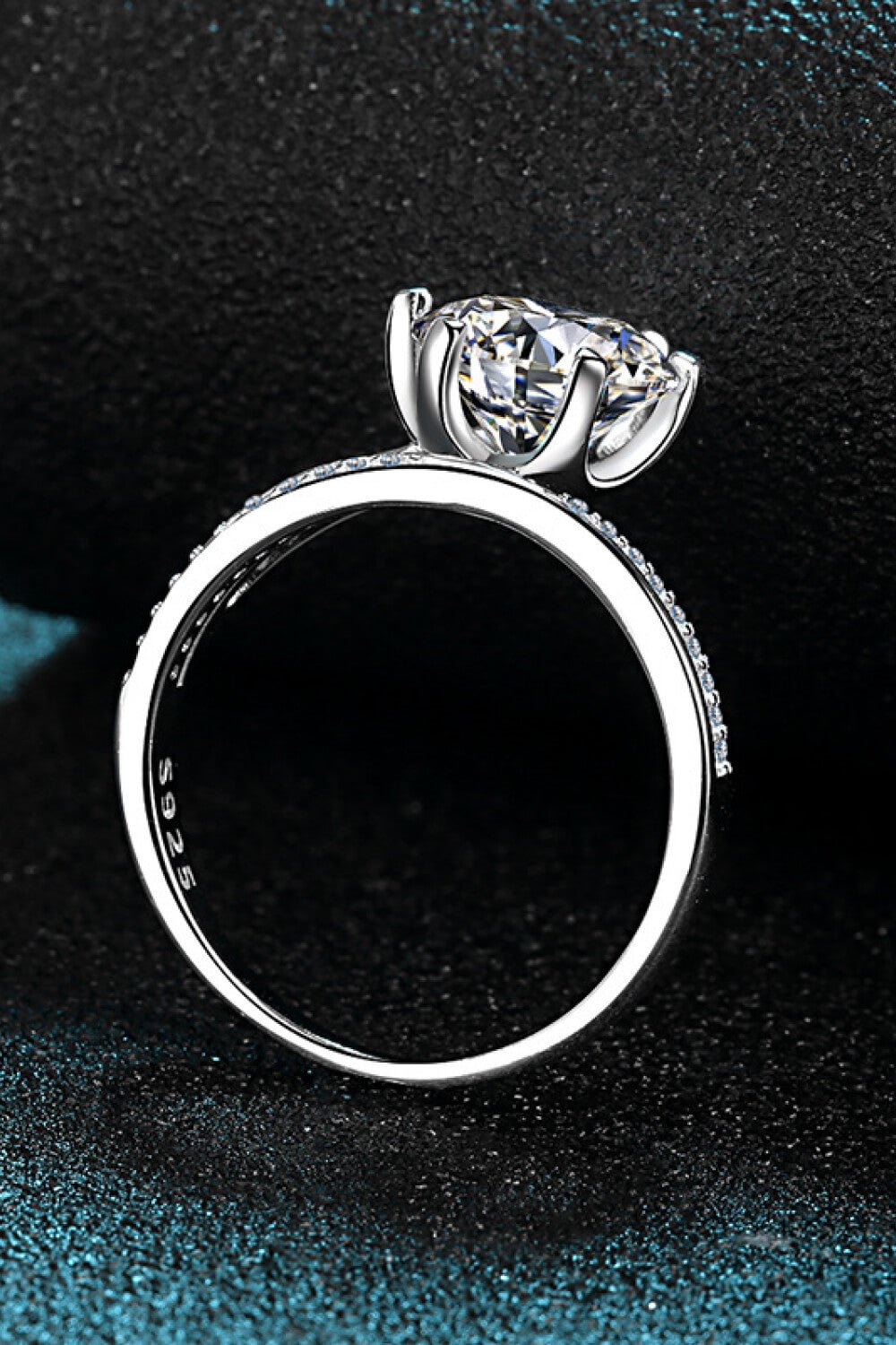 3 Carat Moissanite 6-Prong Ring - 图片 4