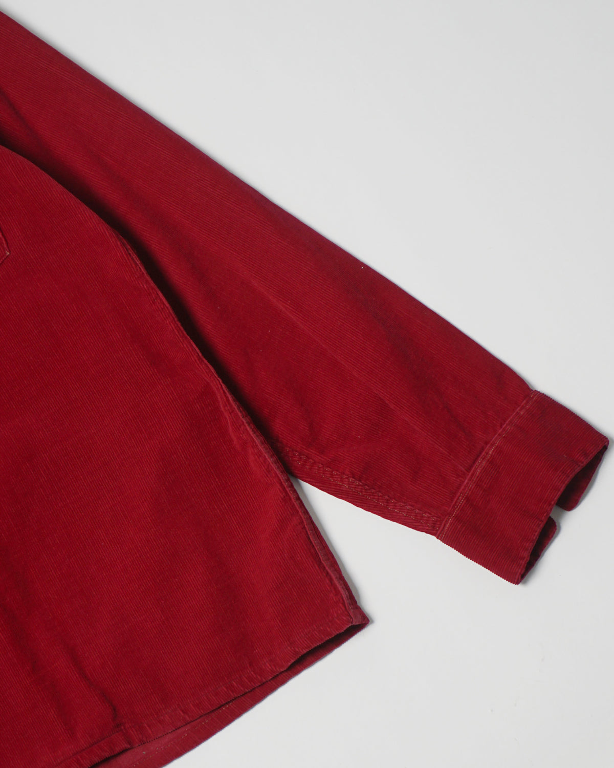 1940's Corduroy Open Collar Shirt - 图片 6