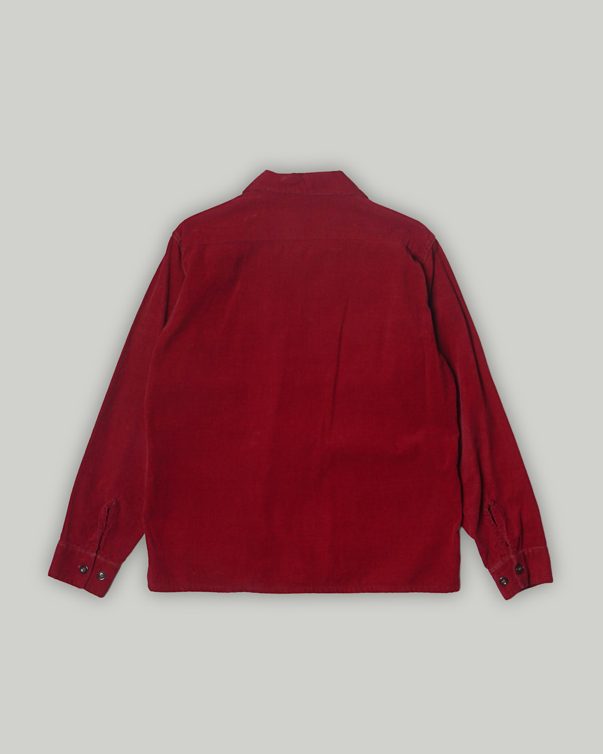 1940's Corduroy Open Collar Shirt - 图片 2