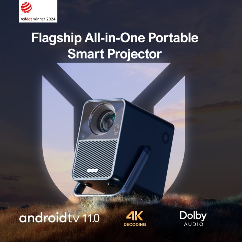 ULTIMEA 1000ANSI Office Projector with Android TV, Native1080P, 4K Decoding, Audio, WiFi Wireless 5.3, Portable Projector for Conference And Training, Office Projector for Phone, Projector for Movies On Wall with Battery, Portable Projector for Phone, Business Presentations, Home Theater, Modern Projector, Sleek Projector, Reliable Performance, Advanced Technology, Wireless Projector, Highresolution Lens, Business Professionals, Movie Enthusiasts - 图片 6