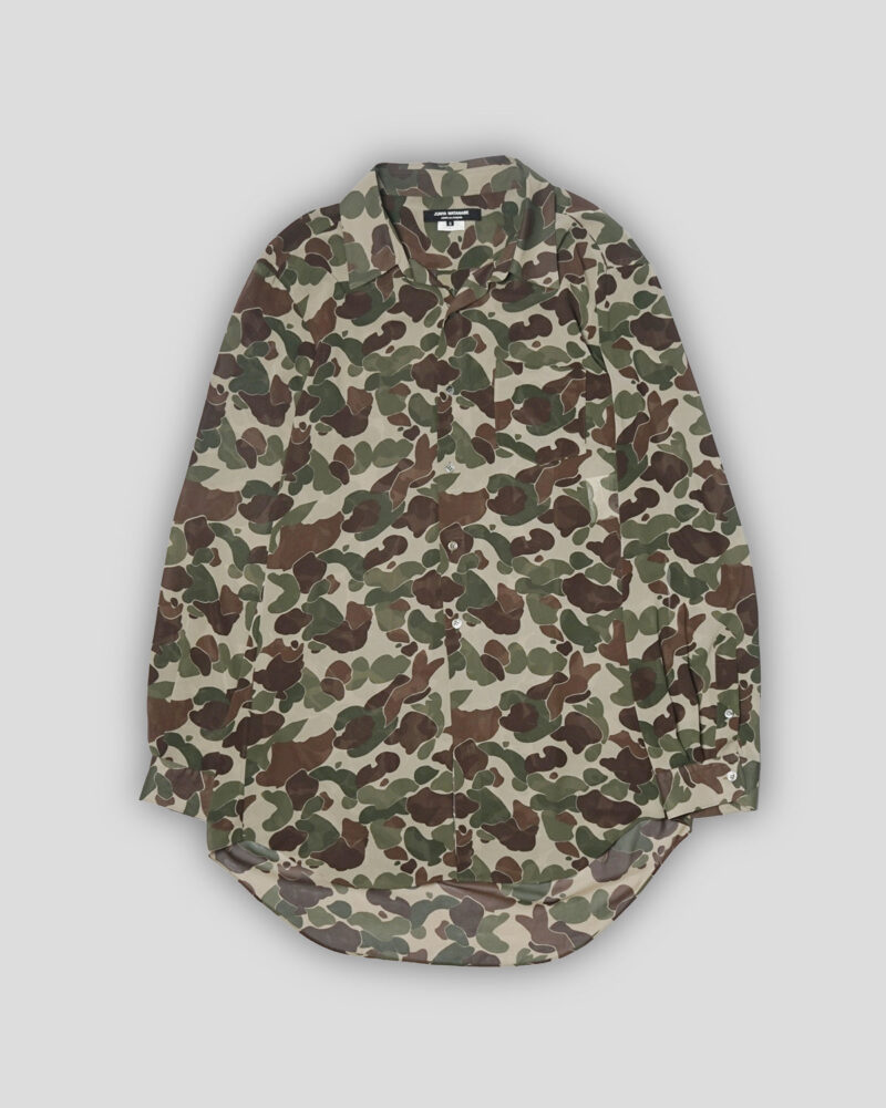 Junya Watanabe Camo Printed Sheer Shirt