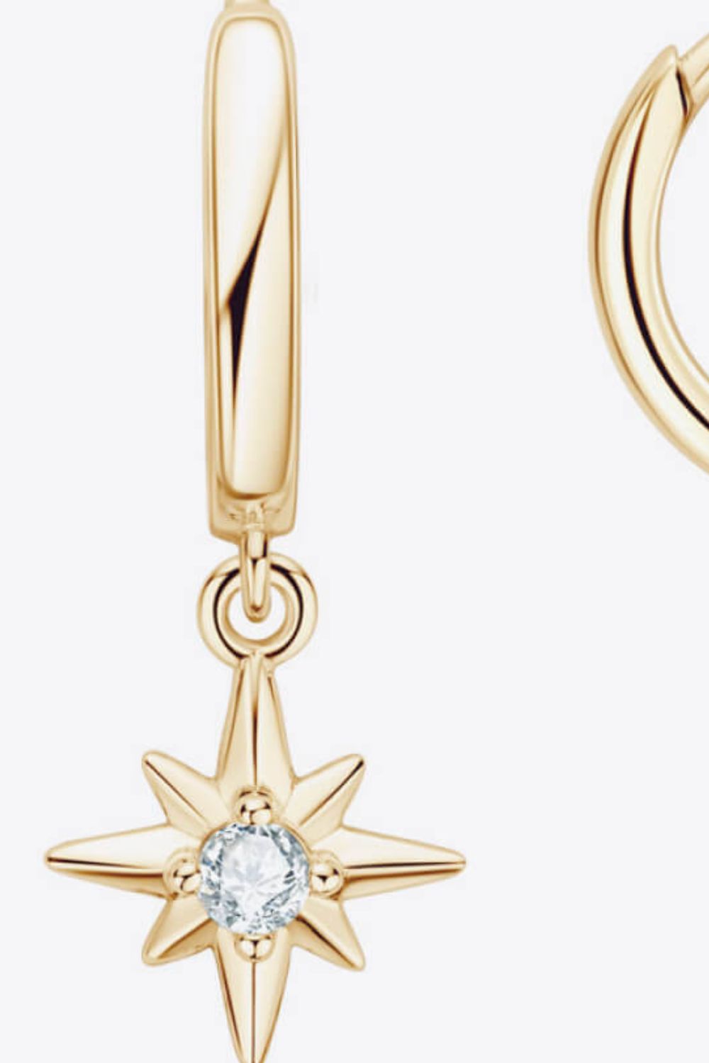 Moissanite Star Drop Earrings - 图片 6